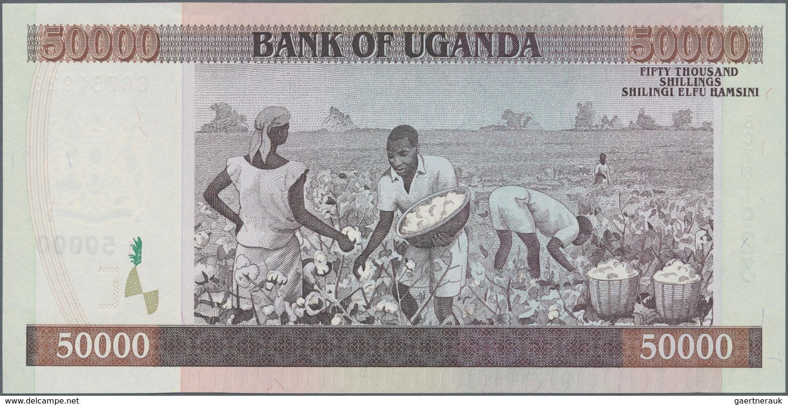 Uganda: Pair With 20.000 Shillings 1999 And 50.000 Shillings 2003, P.42, 47a, Both In Perfect UNC Co - Uganda