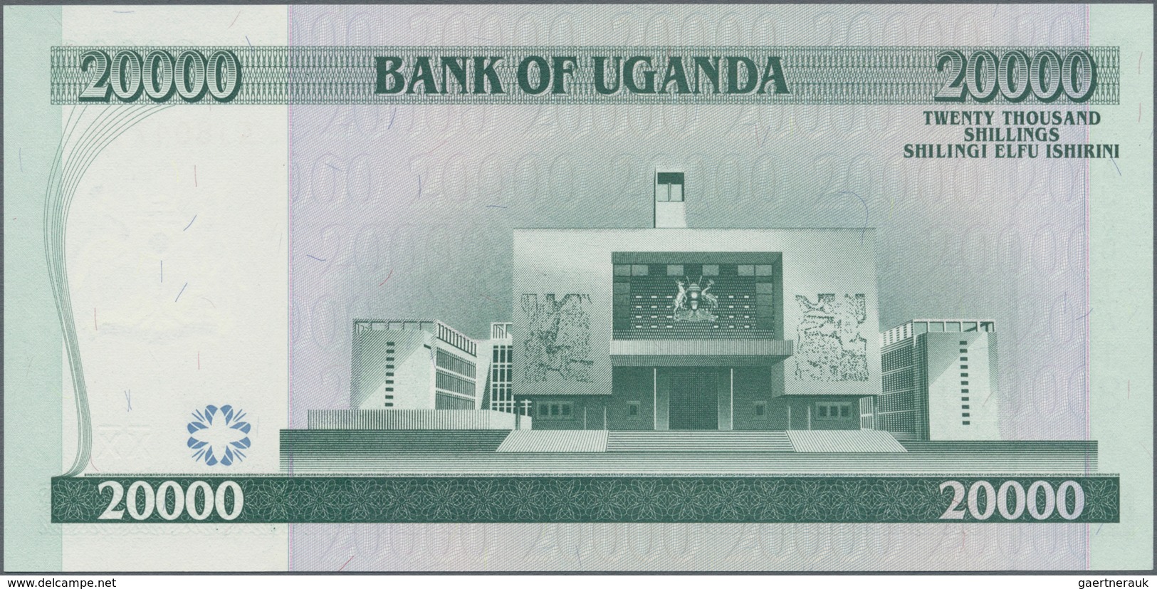 Uganda: Pair With 20.000 Shillings 1999 And 50.000 Shillings 2003, P.42, 47a, Both In Perfect UNC Co - Uganda