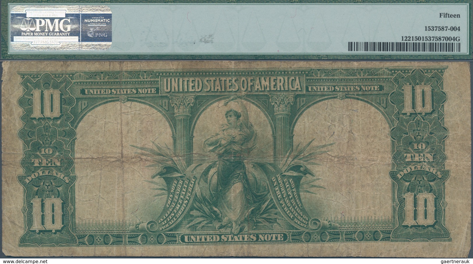 United States Of America: United States Note 10 Dollars 1901 With Signatures: Speelman & White, P.18 - Otros & Sin Clasificación