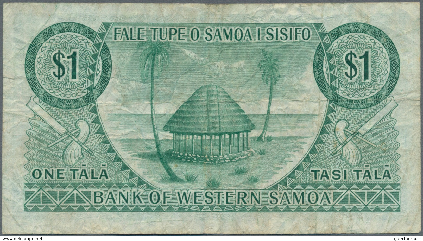 Western Samoa / West-Samoa: Pair With 1 And 2 Tala ND(1967), P.16b, 17a, Both In Used Condition With - Samoa