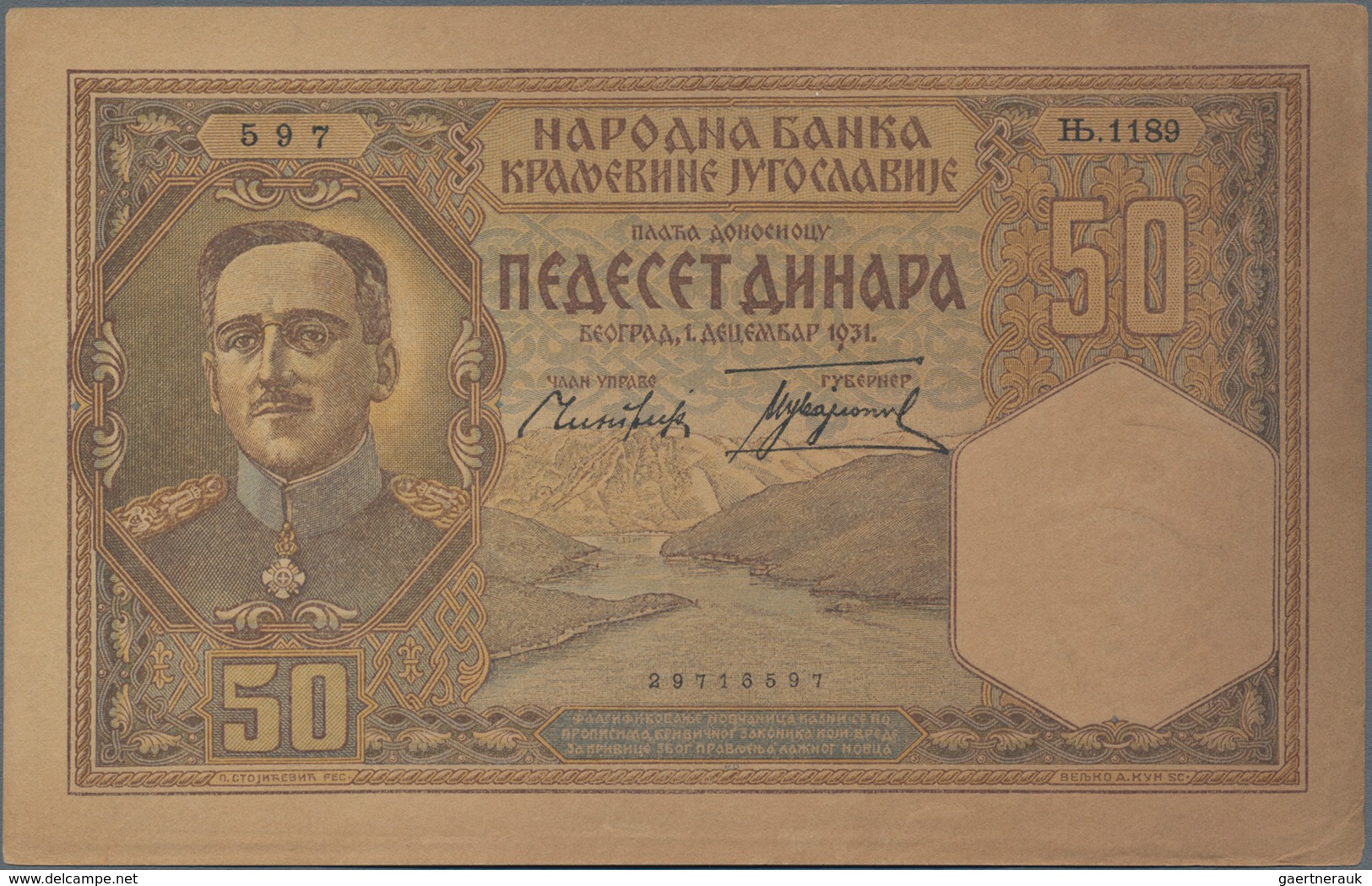 Yugoslavia / Jugoslavien: Kingdom Of Yugoslavia Set With 5 Banknotes Comprising 100 Dinara 1929 With - Yugoslavia