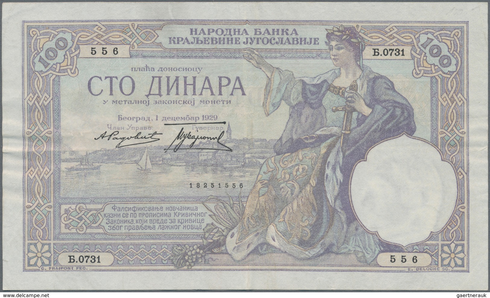 Yugoslavia / Jugoslavien: Kingdom Of Yugoslavia Set With 5 Banknotes Comprising 100 Dinara 1929 With - Joegoslavië