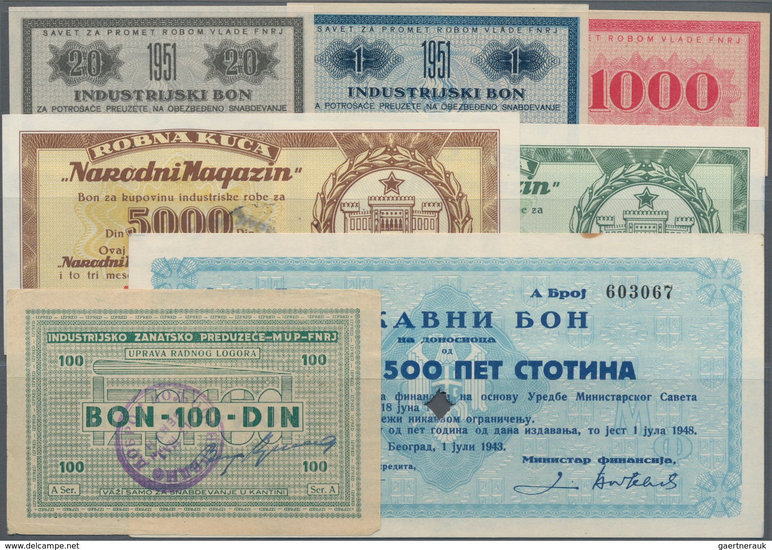 Yugoslavia / Jugoslavien: Huge Lot With 33 Regional And Local Issues, Comprising 1, 10 And 100 Dinar - Yugoslavia