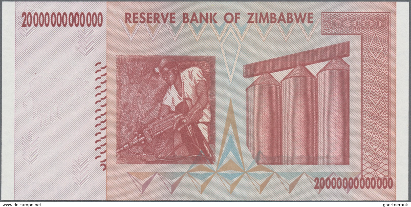 Zimbabwe: Set Of 4 Banknotes 10, 20, 50 And 100 Trillion Dollars 2008, P. 85-91 In UNC Condition. Wo - Simbabwe