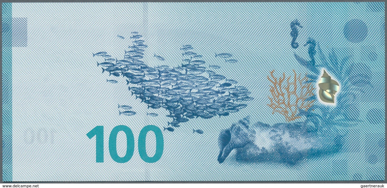 Testbanknoten: Test Note By Louisenthal “100 Water Note” 2017 With The RollingStar LEAD Foil And Rol - Specimen