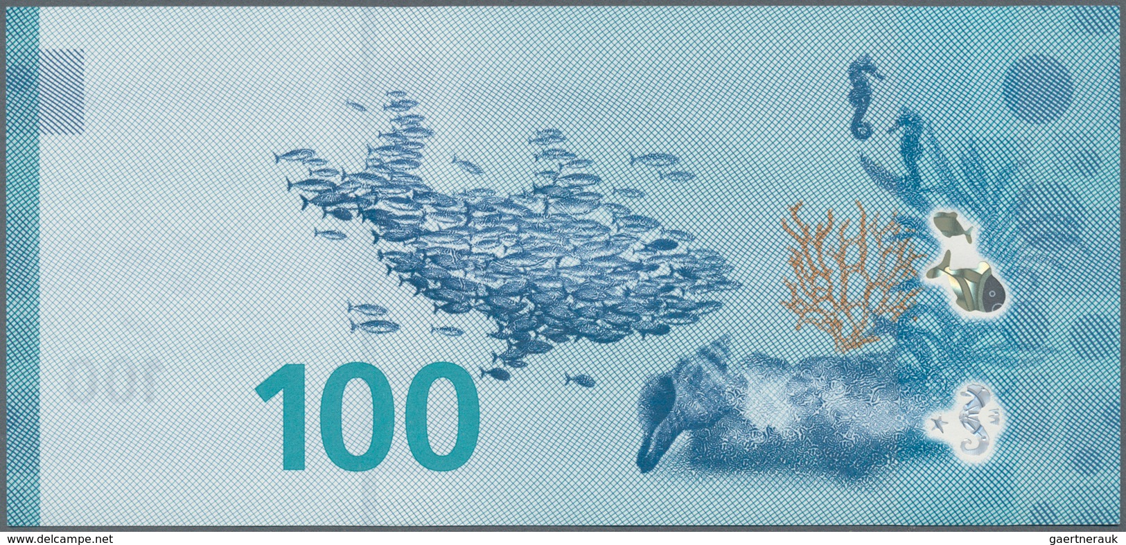 Testbanknoten: Test Note By Louisenthal “100 Water Note” 2017 With The RollingStar LEAD Foil And Rol - Fiktive & Specimen