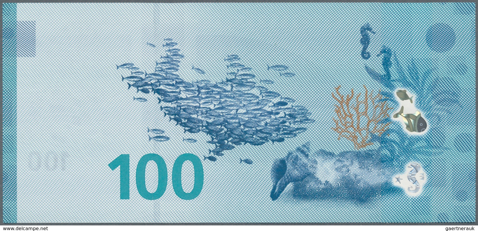 Testbanknoten: Test Note By Louisenthal “100 Water Note” 2017 With The RollingStar LEAD Foil And Rol - Specimen