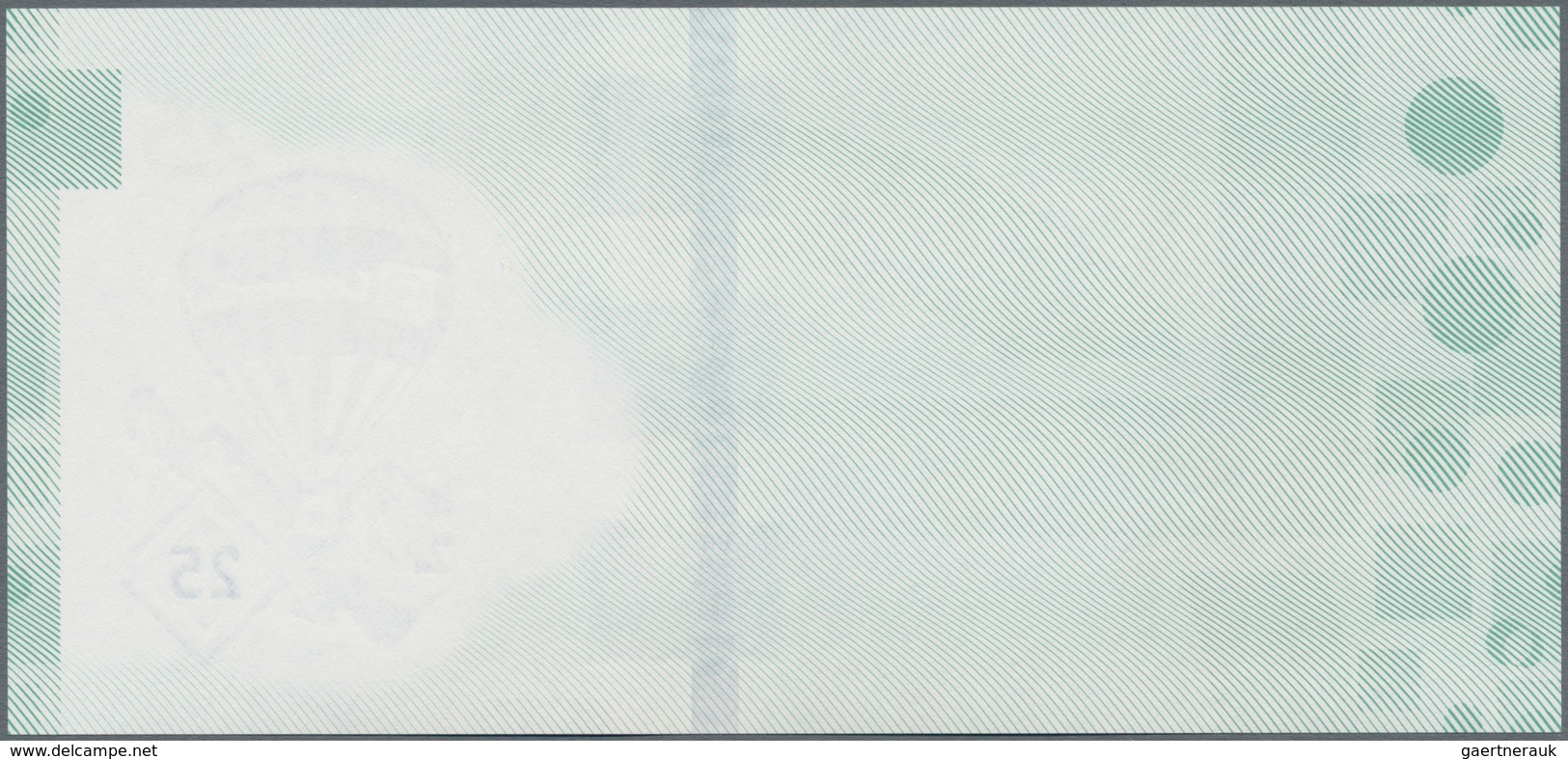 Testbanknoten: Test Note “25 Bollon” By Louisenthal, Offset Printed And Uniface Test Note With Segem - Fiktive & Specimen