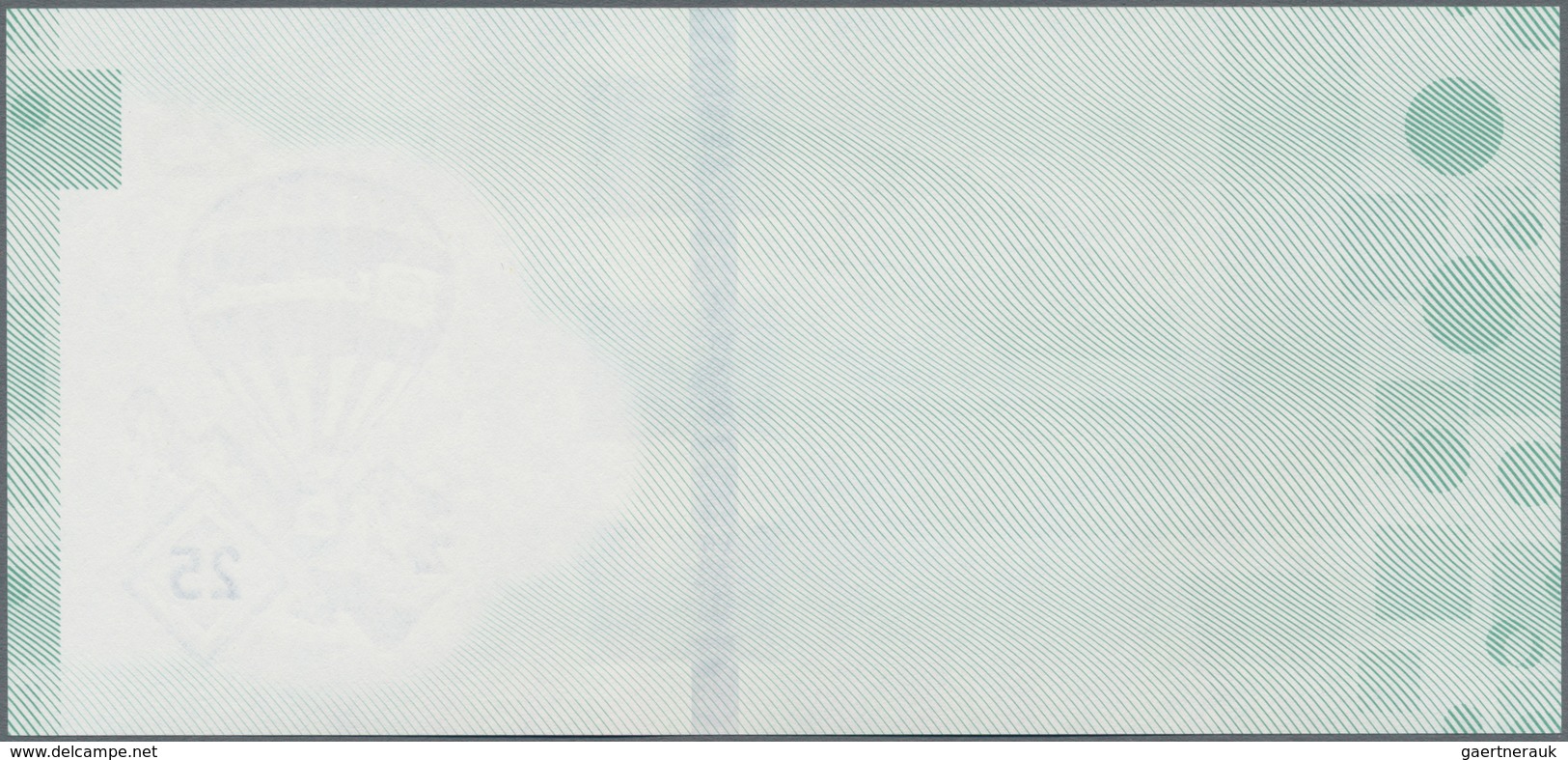 Testbanknoten: Test Note “25 Bollon” By Louisenthal, Offset Printed And Uniface Test Note With Segem - Specimen