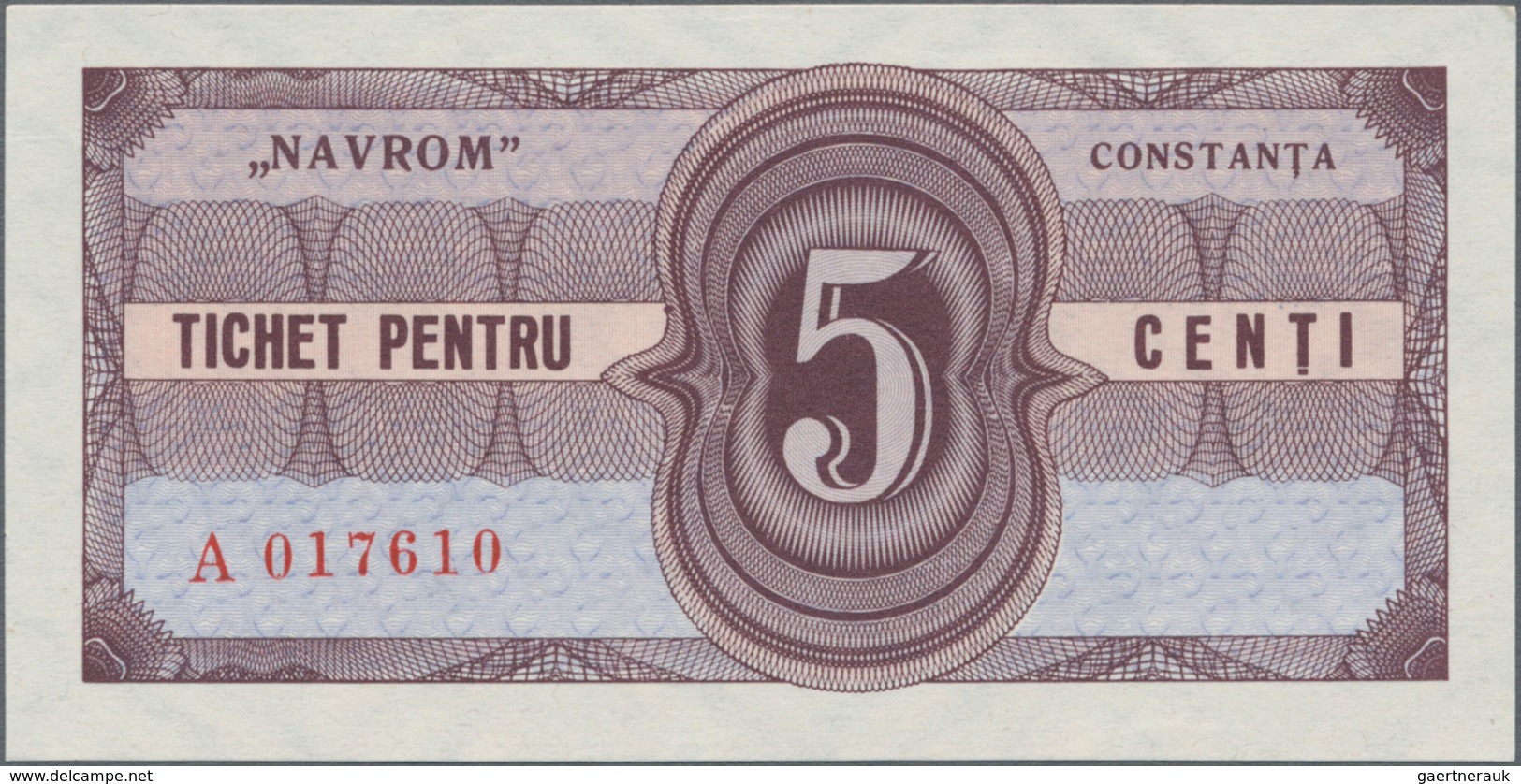 Romania / Rumänien: Set With 7 Pcs. Notgeld NAVROM CONSTANTA 1, 5, 10, 25, 50,Centi And 2 And 5 Dola - Roemenië