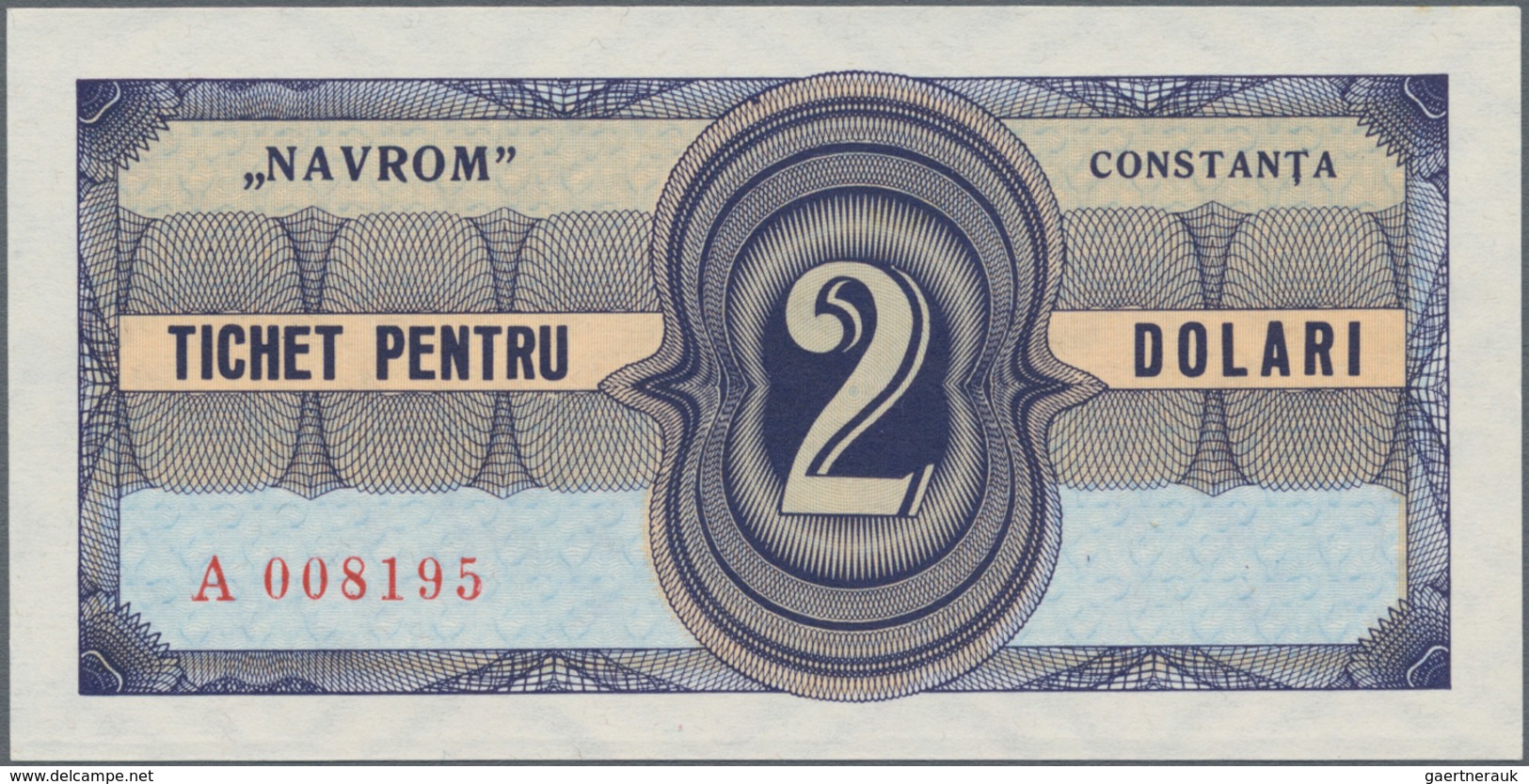 Romania / Rumänien: Set with 7 pcs. Notgeld NAVROM CONSTANTA 1, 5, 10, 25, 50,Centi and 2 and 5 Dola