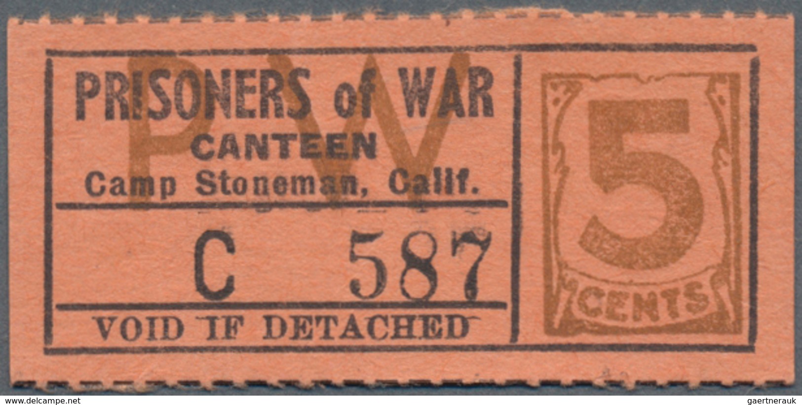 United States Of America: POW Camp TEXAS 1 Cent PMG 65, CALIFORNIA 1 Cent PMG 64, MARYLAND 5 Cents P - Sonstige & Ohne Zuordnung