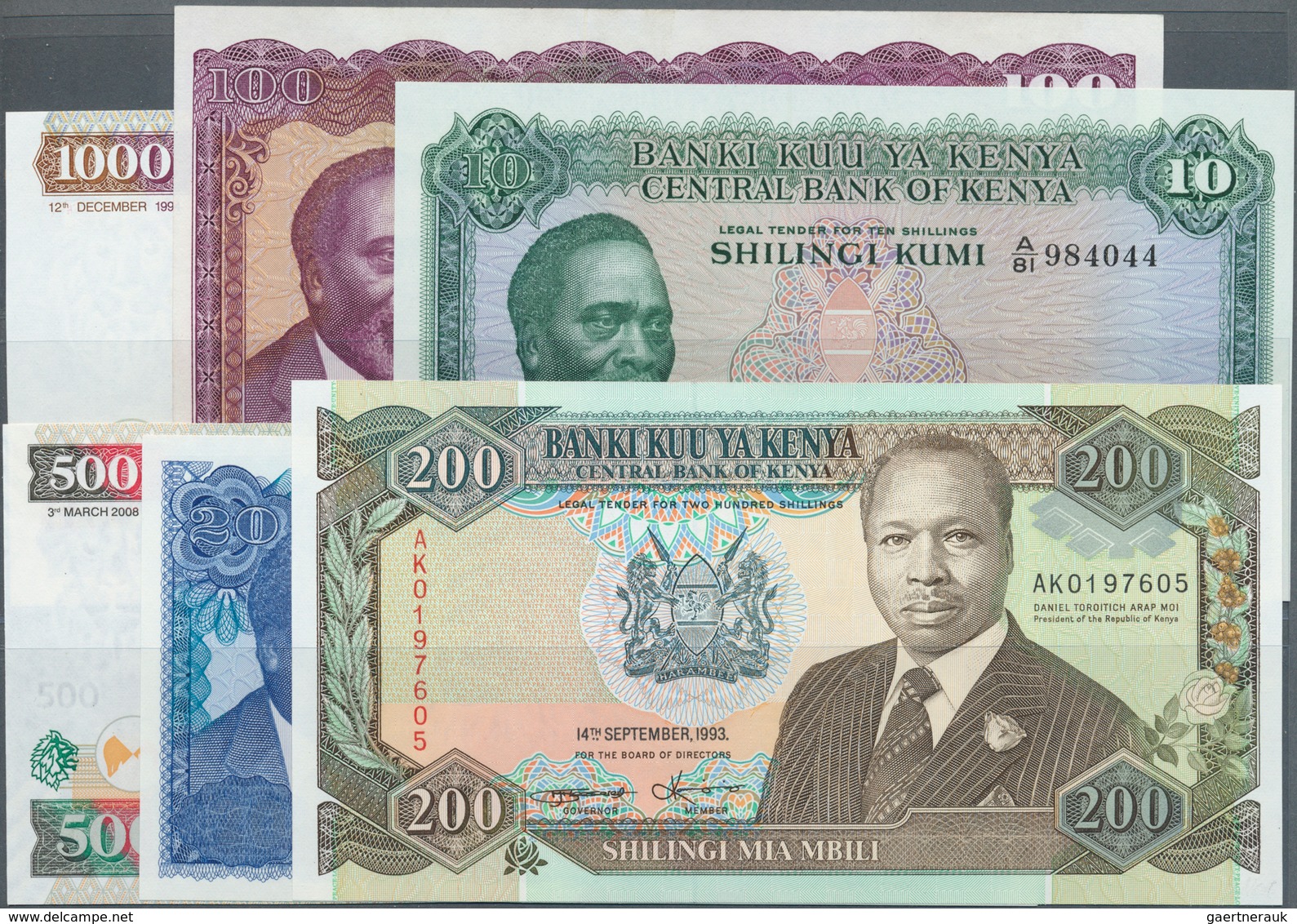 Kenya / Kenia: Large Lot Of About 600 Notes Containing The Following Pick Numbers In Different Quali - Kenia
