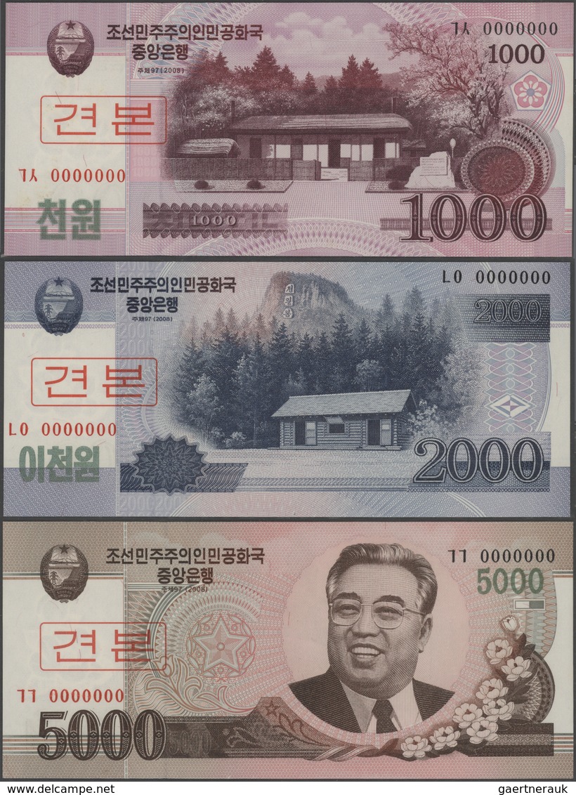 North Korea / Banknoten: Nice Lot With 26 Banknotes From The 1978 Series Up To 2008, Including 12 Mo - Otros & Sin Clasificación