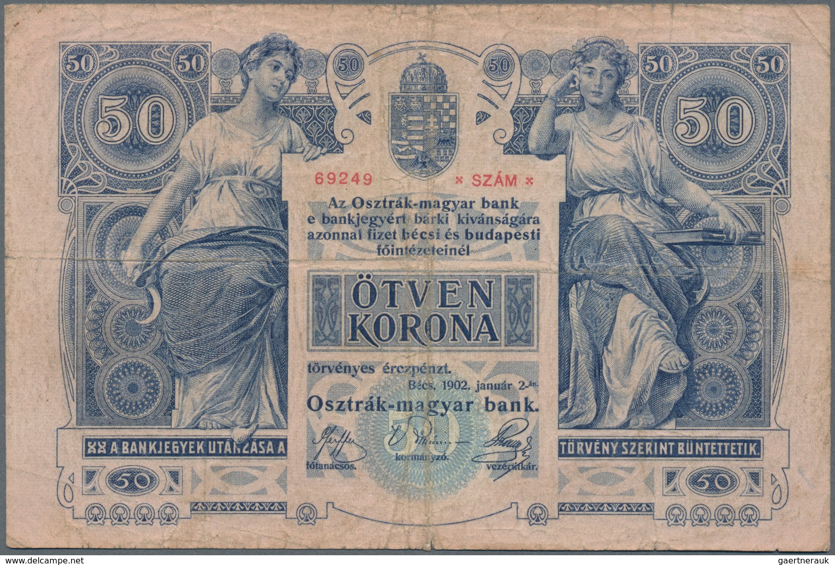 Alle Welt: Album with 112 banknotes from different countries and Notgeld for example Austria Wiener