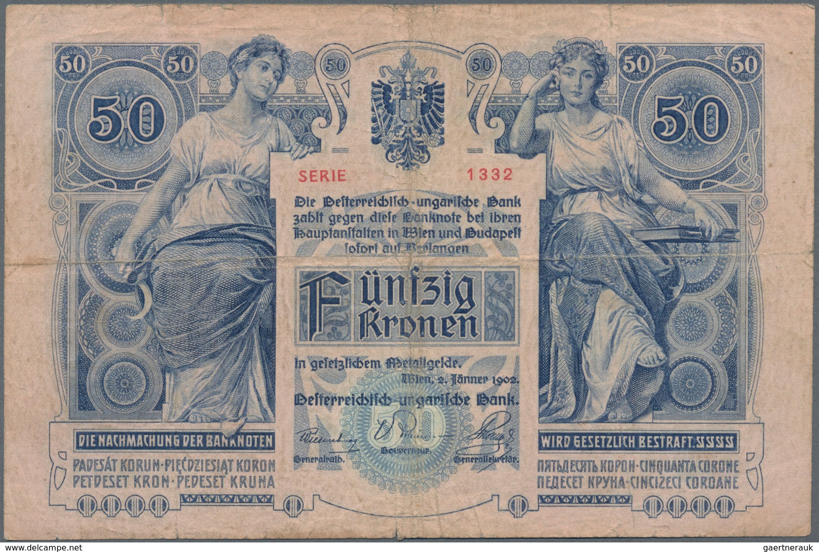 Alle Welt: Album with 112 banknotes from different countries and Notgeld for example Austria Wiener