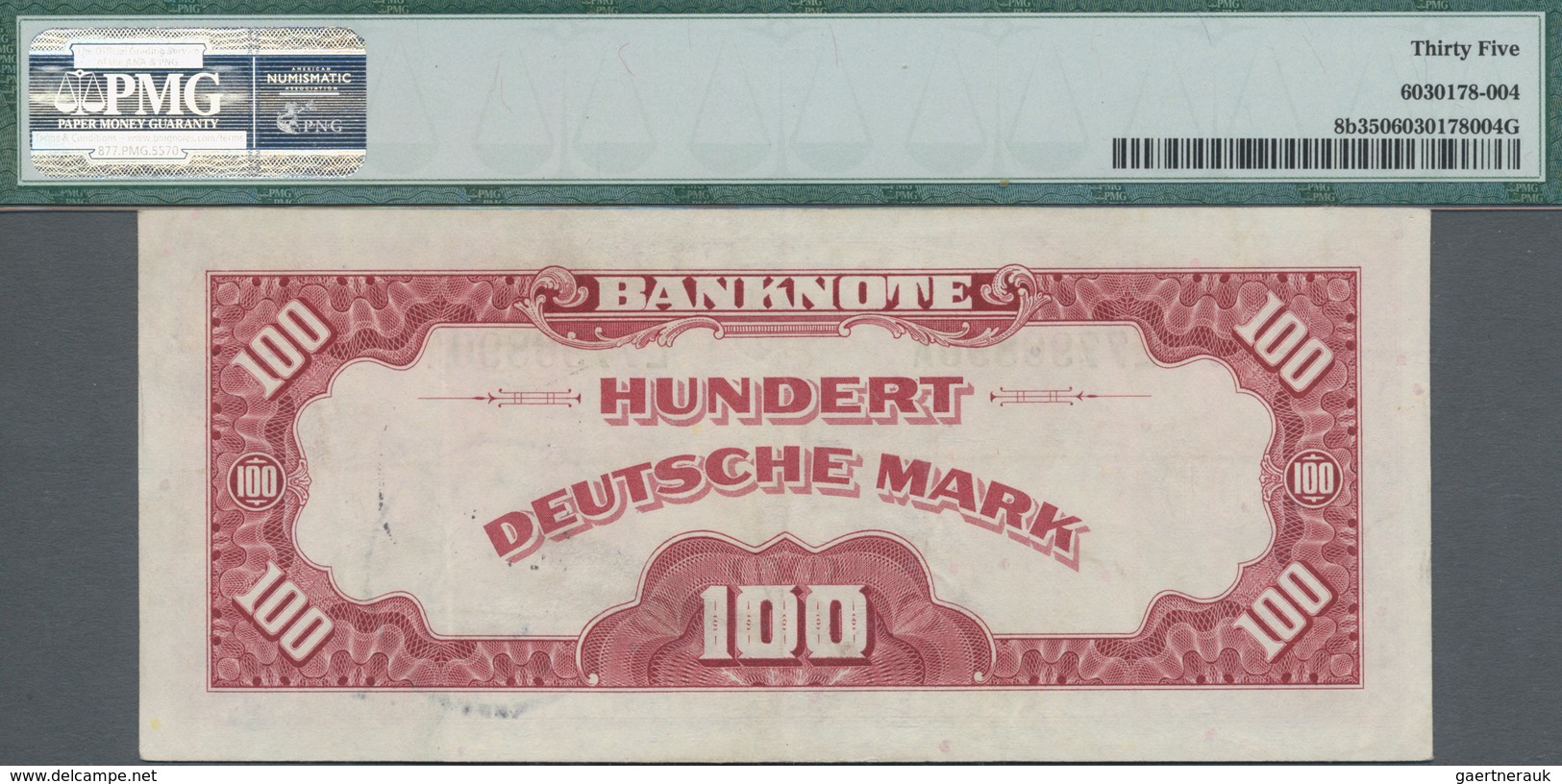 Deutschland - Bank Deutscher Länder + Bundesrepublik Deutschland: 100 DM 1948 - Roter Hunderter - Mi - Autres & Non Classés