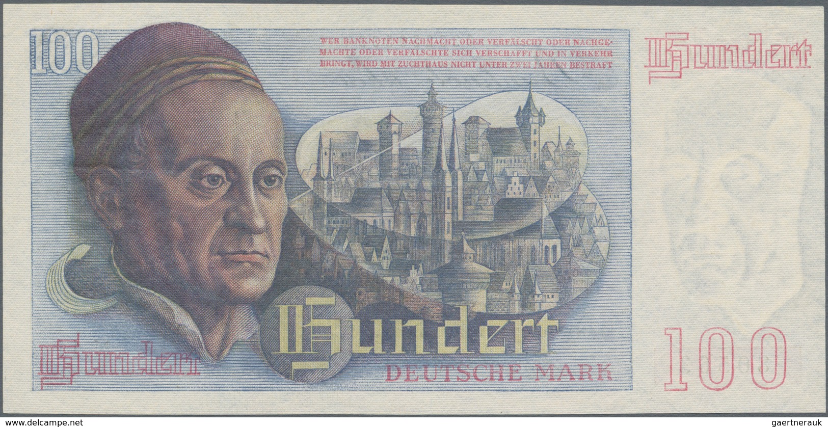 Deutschland - Bank Deutscher Länder + Bundesrepublik Deutschland: 100 DM 1948, Ro.256, Sehr Saubere, - Autres & Non Classés