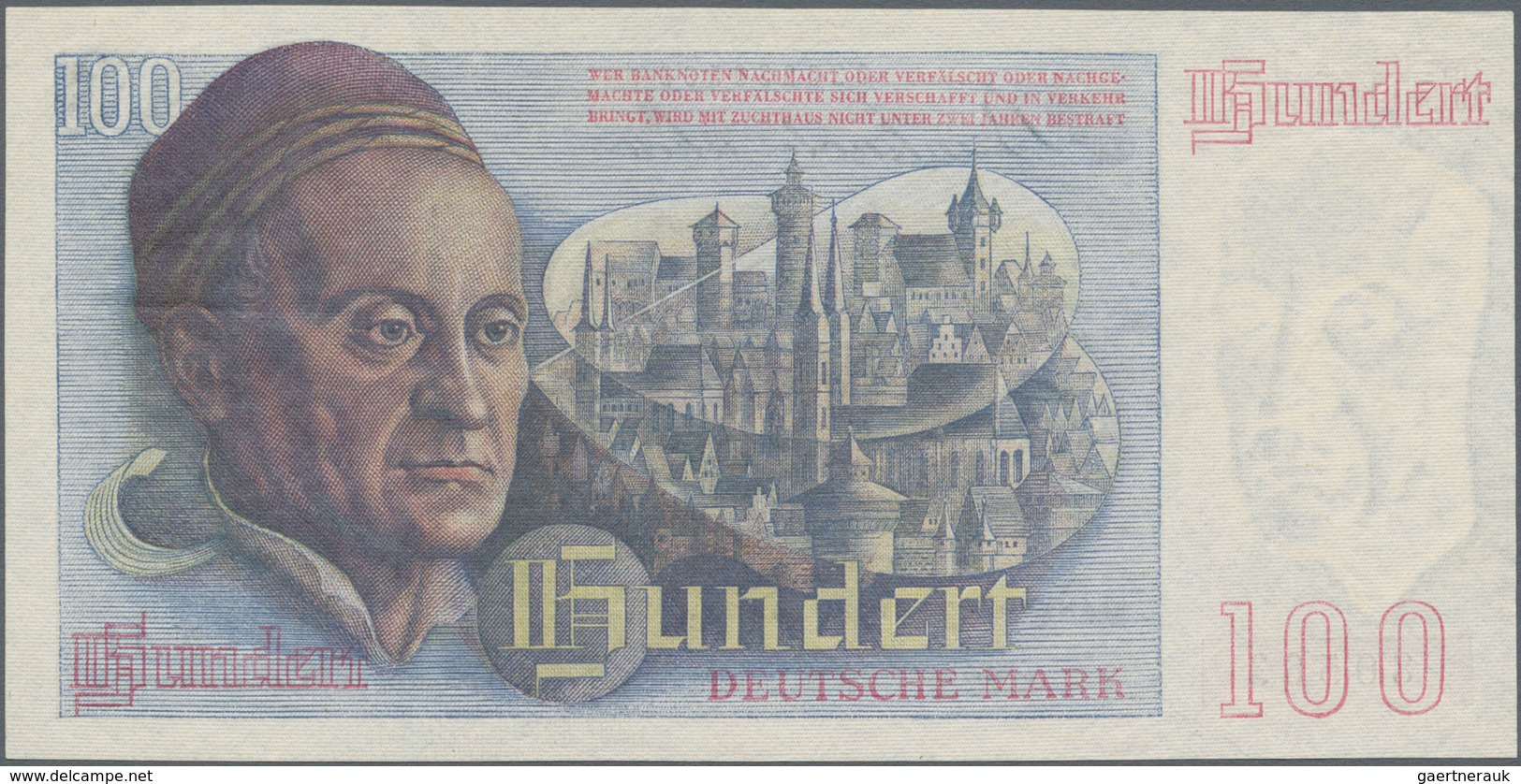 Deutschland - Bank Deutscher Länder + Bundesrepublik Deutschland: 100 DM 1948, Ro.256, Sehr Saubere, - Sonstige & Ohne Zuordnung