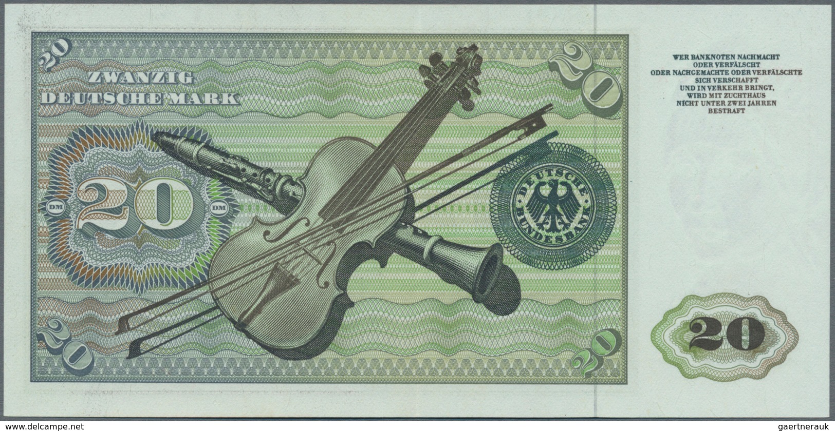 Deutschland - Bank Deutscher Länder + Bundesrepublik Deutschland: 20 DM 1960 Ersatznote Mit KN Z7327 - Altri & Non Classificati