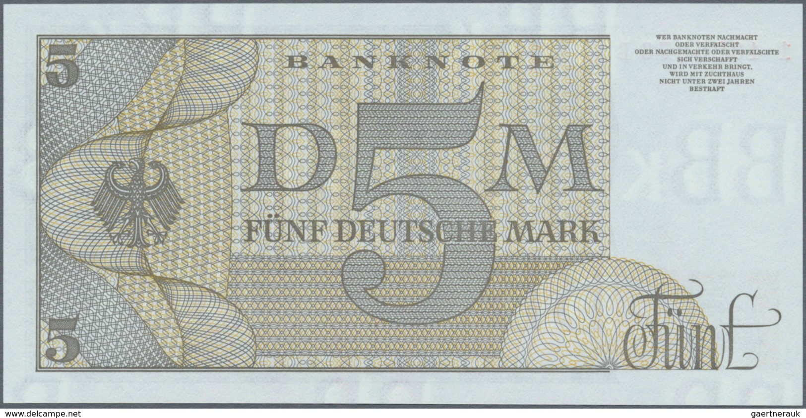 Deutschland - Bank Deutscher Länder + Bundesrepublik Deutschland: 5 DM 1963 Der Ersatzserie BBk II F - Otros & Sin Clasificación