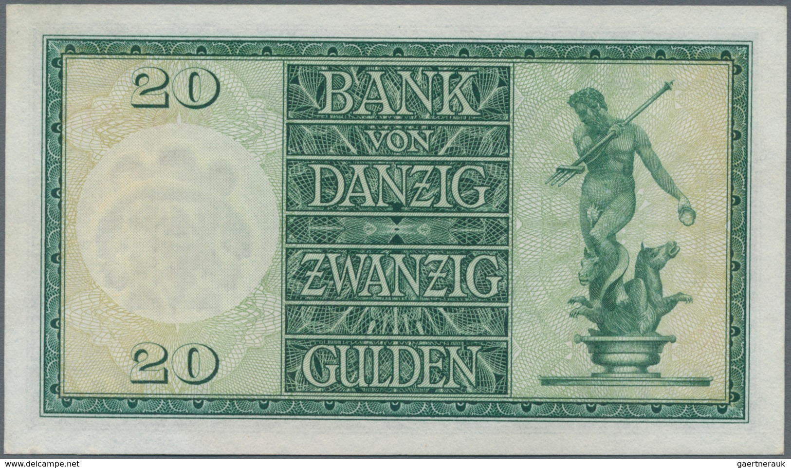 Deutschland - Nebengebiete Deutsches Reich: Bank Von Danzig 20 Gulden 1. November 1937, Serie „K“, R - Altri & Non Classificati