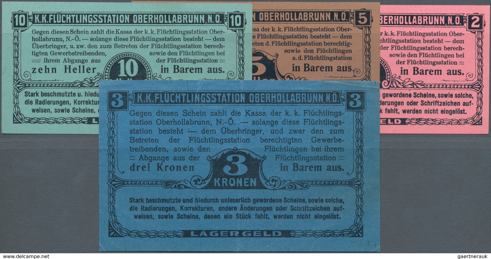 Deutschland - Konzentrations- Und Kriegsgefangenenlager: Set With 4 Vouchers Of The Displaced Person - Autres & Non Classés