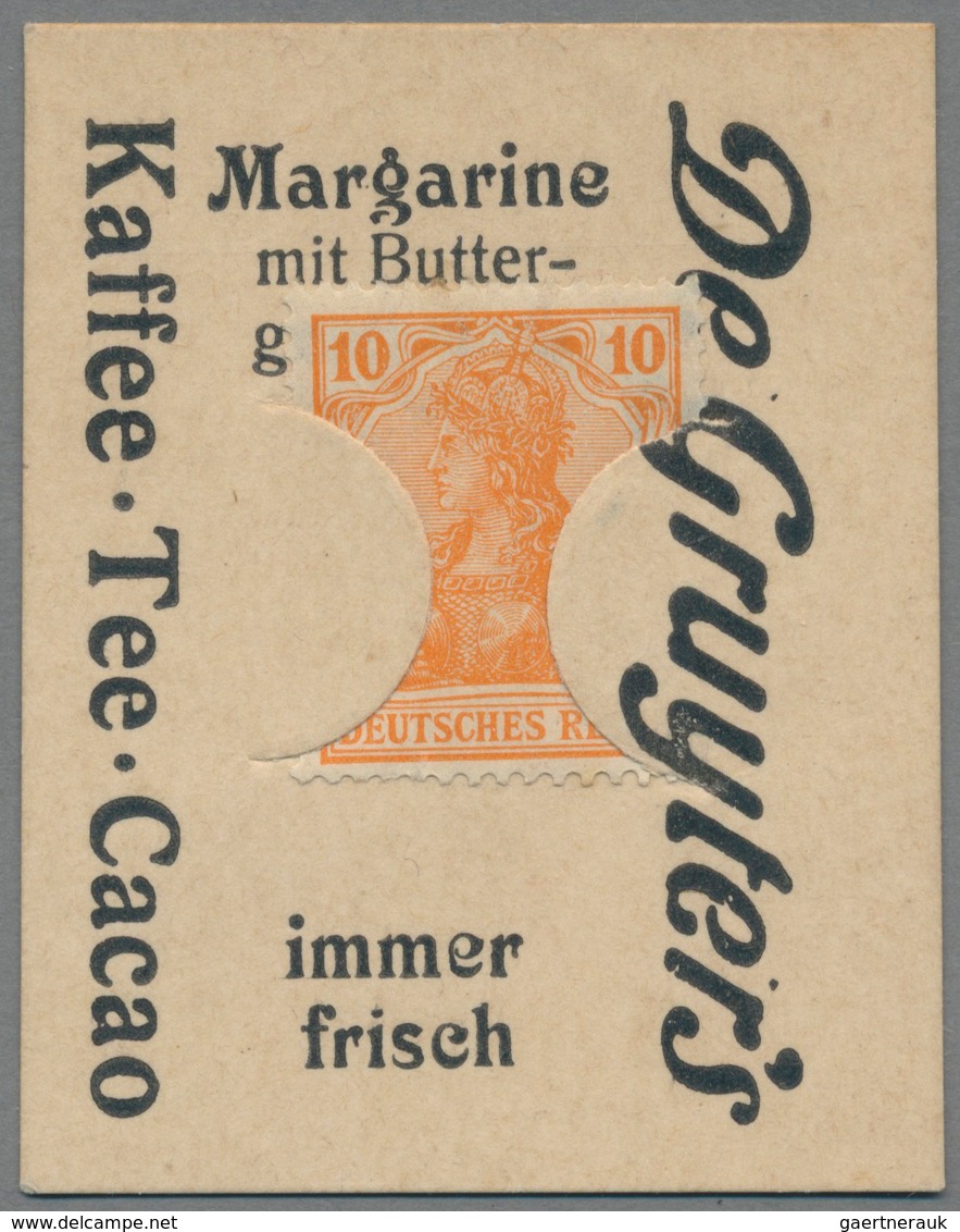 Deutschland - Briefmarkennotgeld: BERLIN, De Gruyter's, Kaffee-Tee-Cacao, 10 Pf. Germania Orange, Im - Autres & Non Classés