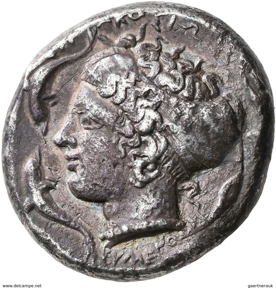 Sizilien - Städte: Siracusa: AR-Tetradrachme, Ca. 485-425 V. Chr., 16,71 G, Sehr Schön. - Griechische Münzen