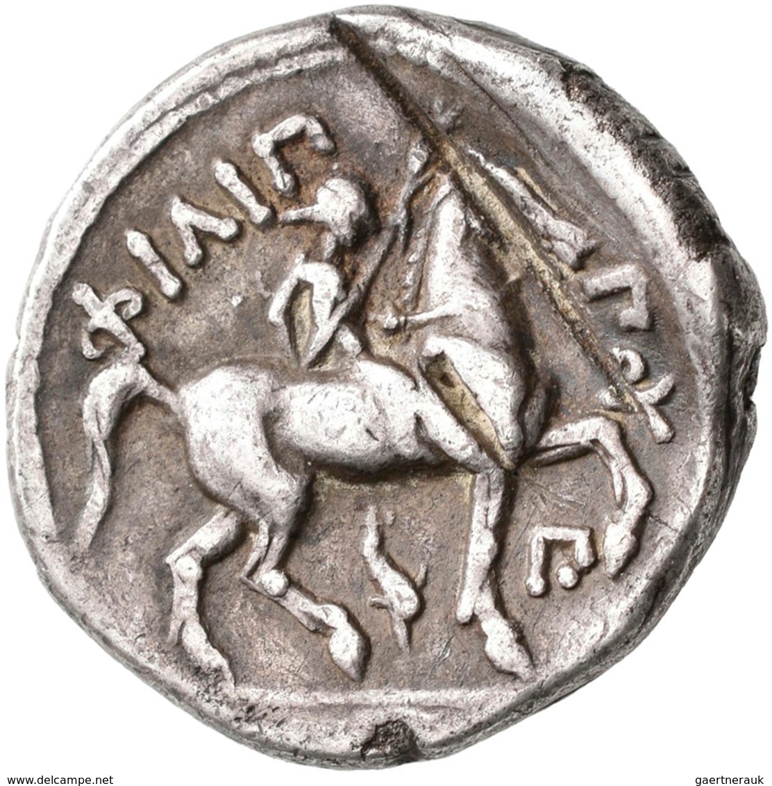 Makedonien - Könige: Philipp II. 359-336 V. Chr., AR-Tetradrachme, 13,71 G. Zeuskopf Nach Rechts/Jün - Griegas