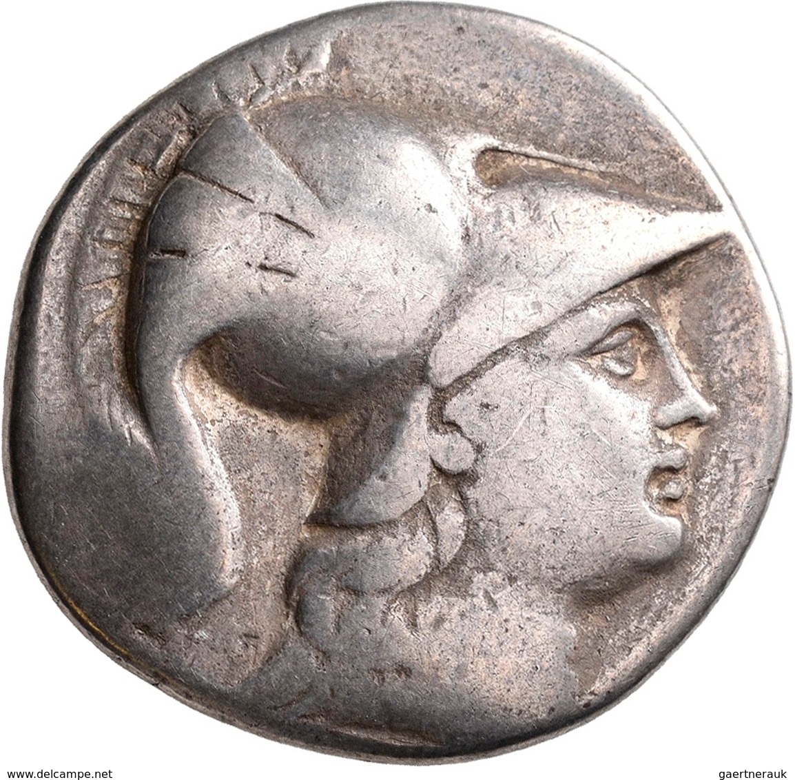 Pamphylien: SIDE: Tetradrachme, 2.-1. Jhd. V. Chr.; 15,94 G, Mit Gegenstempel "Anker" Auf Revers. At - Griegas