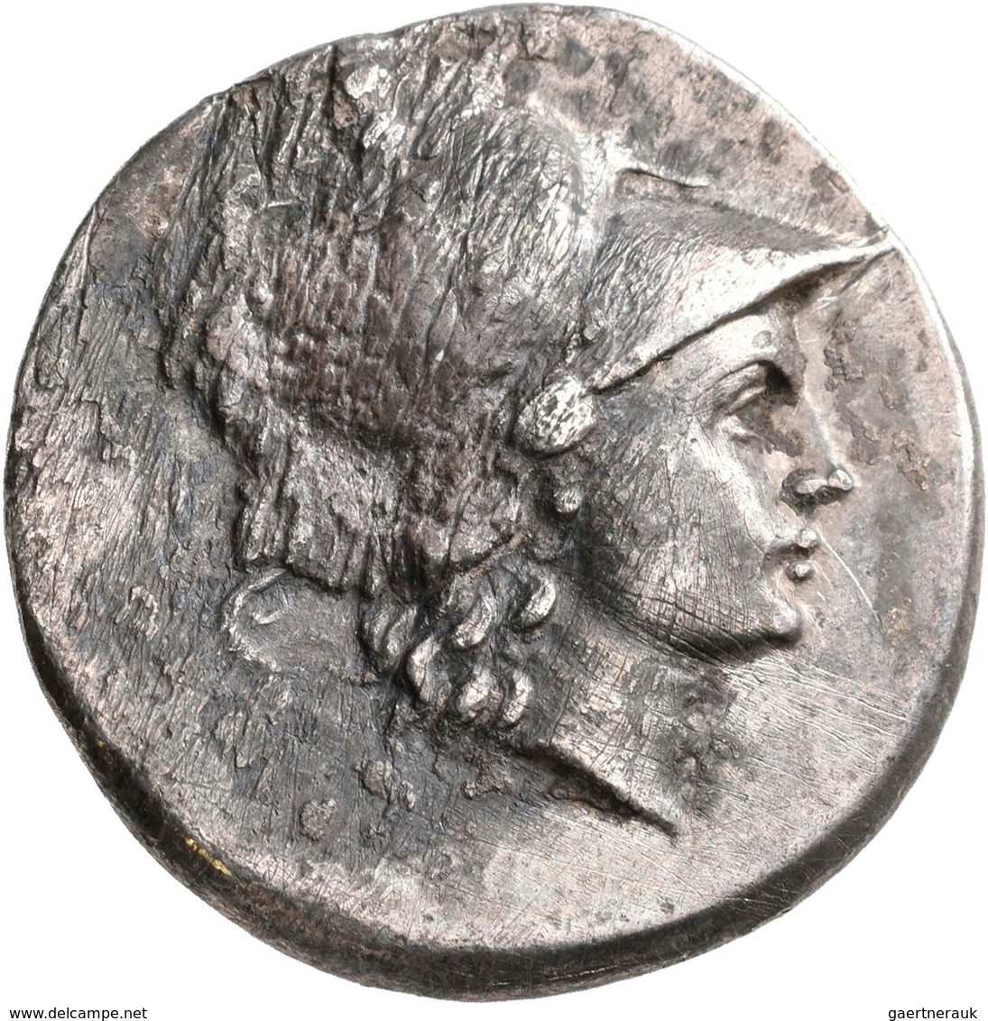 Pamphylien: SIDE: Tetradrachme, 2.-1. Jhd. V. Chr.; 16,07 G. Athenakopf Mit Korinthischem Helm / Nik - Griechische Münzen