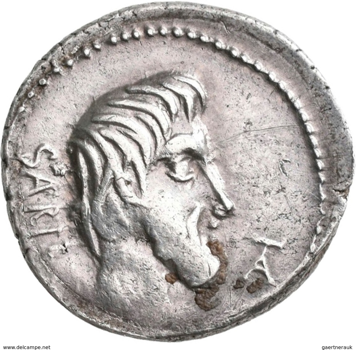 Lucius Titurius Sabinus (89 V.Chr.): AR-Denar, 89 V. Chr., Rom, L. Titurius Sabinus; Kopf Des Königs - Repubblica (-280 / -27)