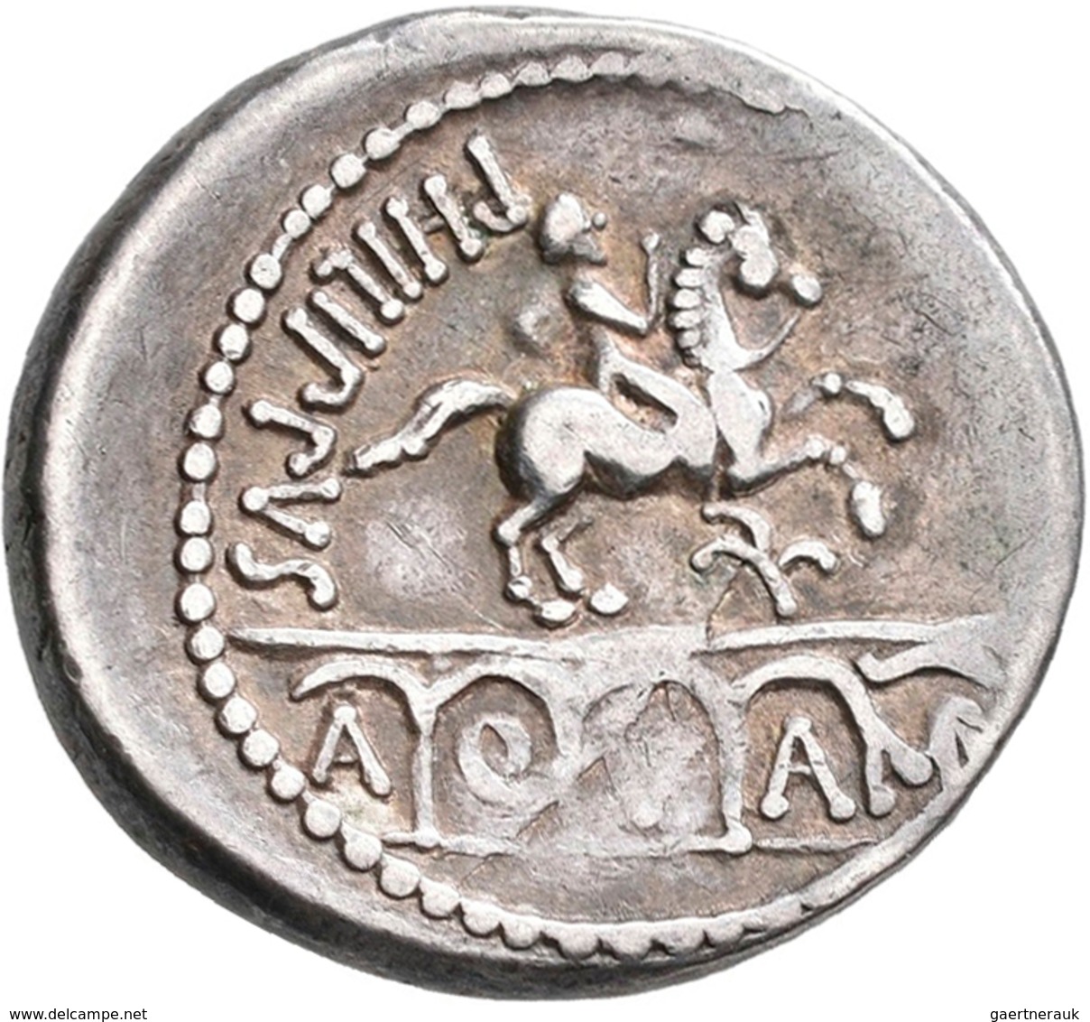 Lucius Marcius Philippus (56 V.Chr.): AR Denar, 56 V. Chr., Mzst. Rom, Albert 1346, Crawford 425/1, - Sonstige & Ohne Zuordnung