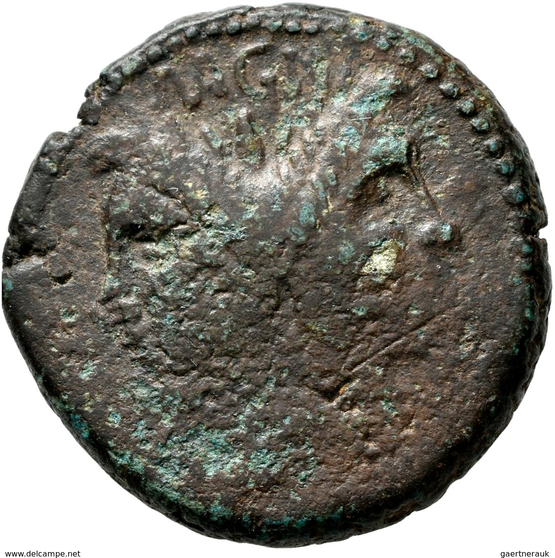 Pompeius Magnus Pius (45 V.Chr.): Æ As, Mzst. Sizilien Oder Spanien; 30,5 Mm, 23,62 G, Schön. - Republiek (280 BC Tot 27 BC)