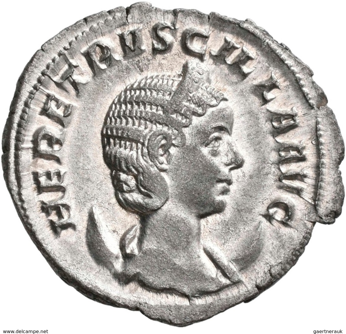 Herennia Etruscilla, Gattin Des Traianus Decius: AR-Antoninian, Büste Nach Rechts / Fecunditas Nach - Altri & Non Classificati