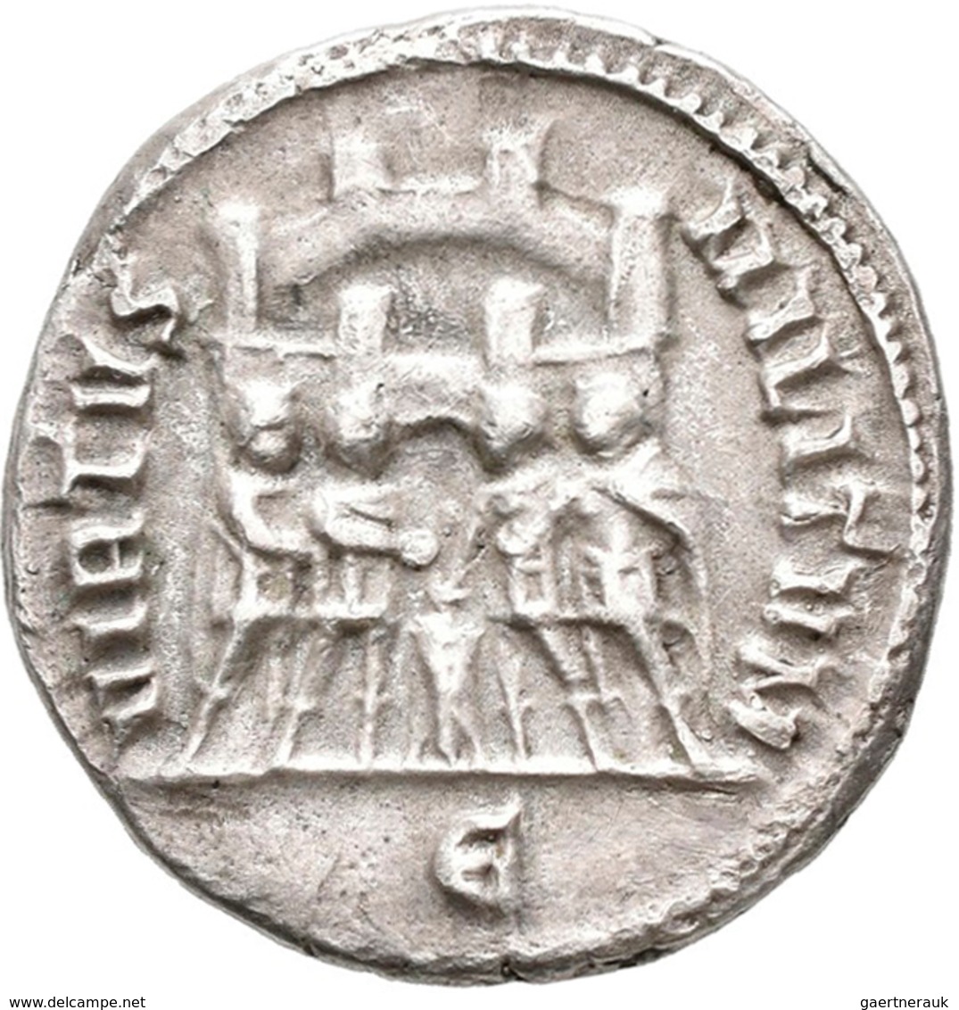 Diocletian (284 - 305): Argenteus, VIRTVS MILITIVM; 2,19 G, Kampmann 119.78, Sehr Schön. - Die Tetrarchie Und Konstantin Der Große (284 / 307)