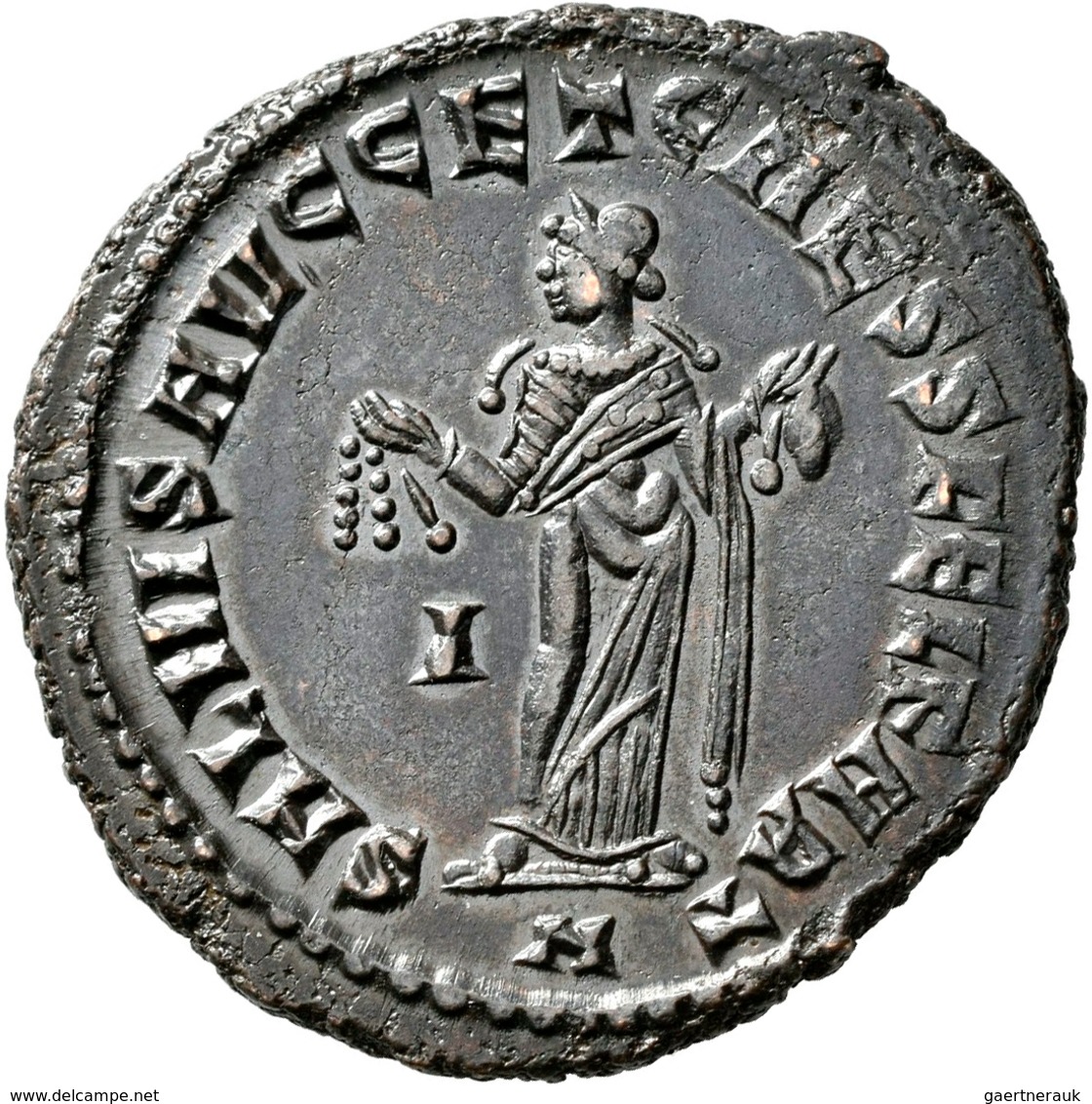 Diocletian (284 - 305): Æ-Nummis, SALVIS AVGG ET CAESS FEL KART, 8,88 G, G, Kampmann 119.92, Fast Vo - Die Tetrarchie Und Konstantin Der Große (284 / 307)