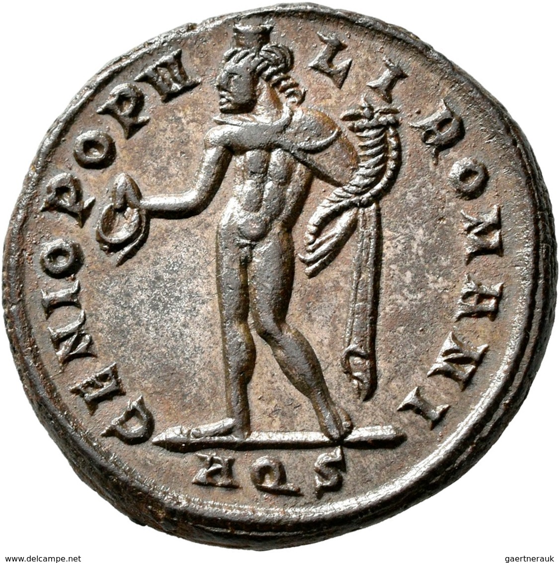 Diocletian (284 - 305): Æ-Nummis, GENIO POPVLI ROMANI, 9,33 G, Kampmann 119.84, Sehr Schön-vorzüglic - Die Tetrarchie Und Konstantin Der Große (284 / 307)