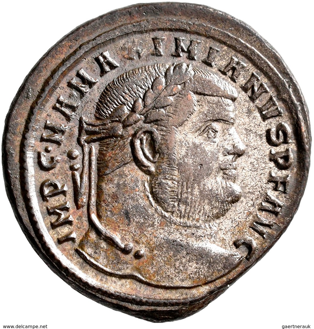 Maximianus (285 - 286 - 305, 307 - 308, 310): Æ-Nummis, Thessaloniki, GENIO POPVLI ROMANI, 9,55 G, K - La Tétrarchie (284 à 307)
