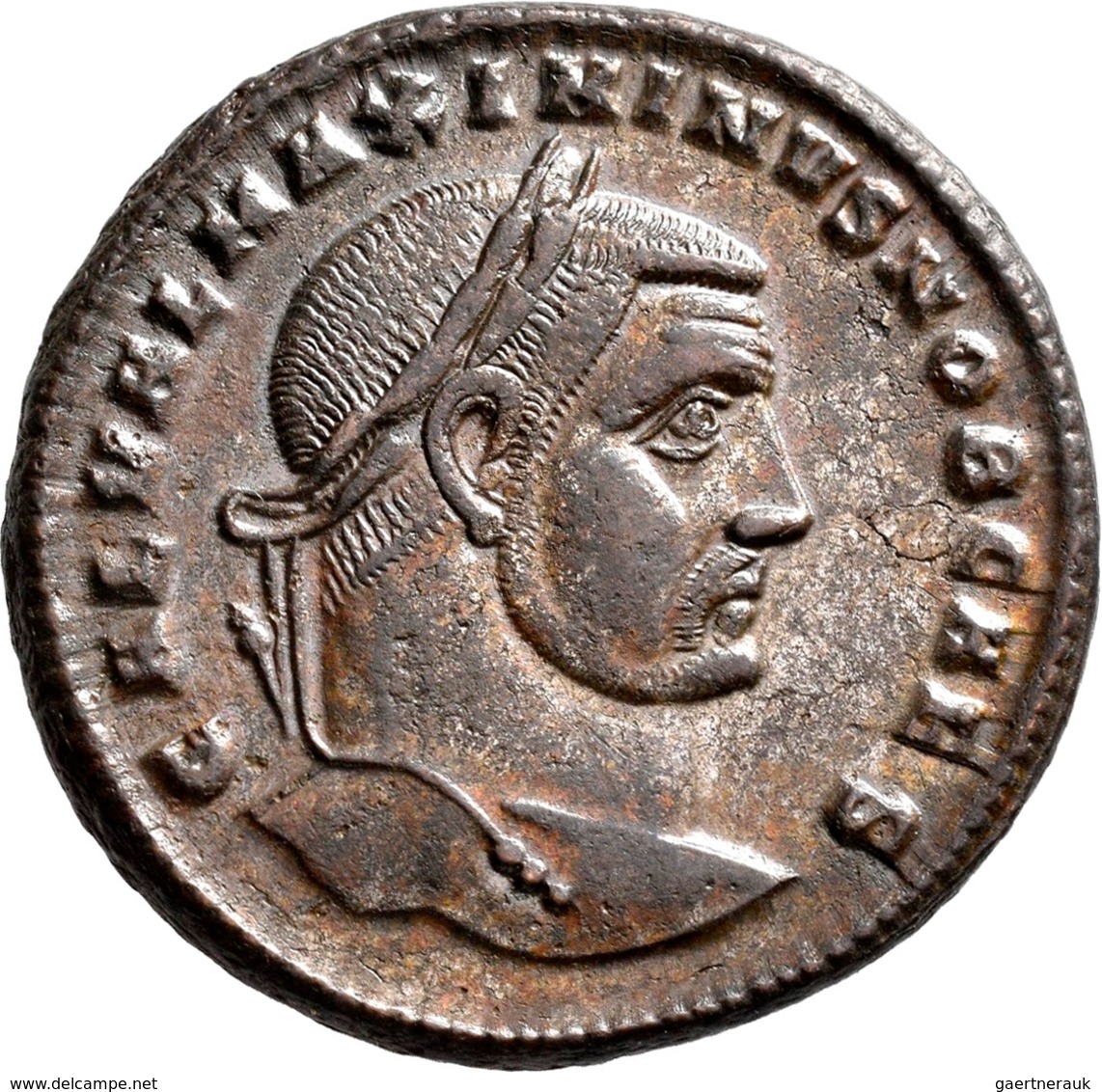 Maximinus Daia (305 - 309 - 310 - 313): Æ-Nummis, GENIO POPULI ROMANI, 10,3 G, Kampmann 128.11, Sehr - La Tetrarchia E Costantino I Il Grande (284 / 307)
