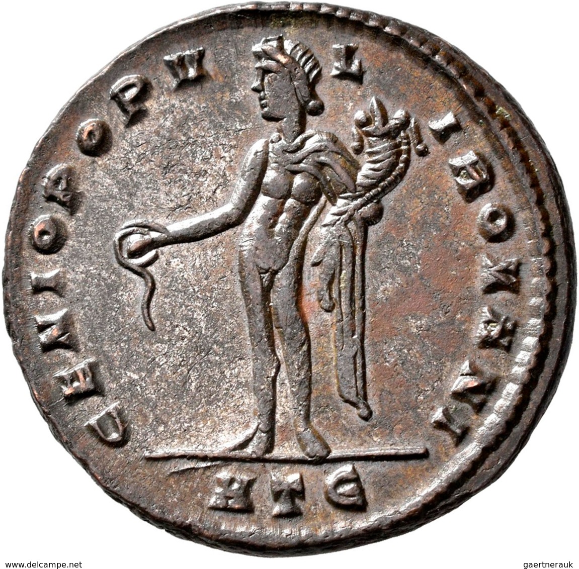 Maximinus Daia (305 - 309 - 310 - 313): Æ-Nummis, GENIO POPULI ROMANI, 10,3 G, Kampmann 128.11, Sehr - La Tetrarchia E Costantino I Il Grande (284 / 307)