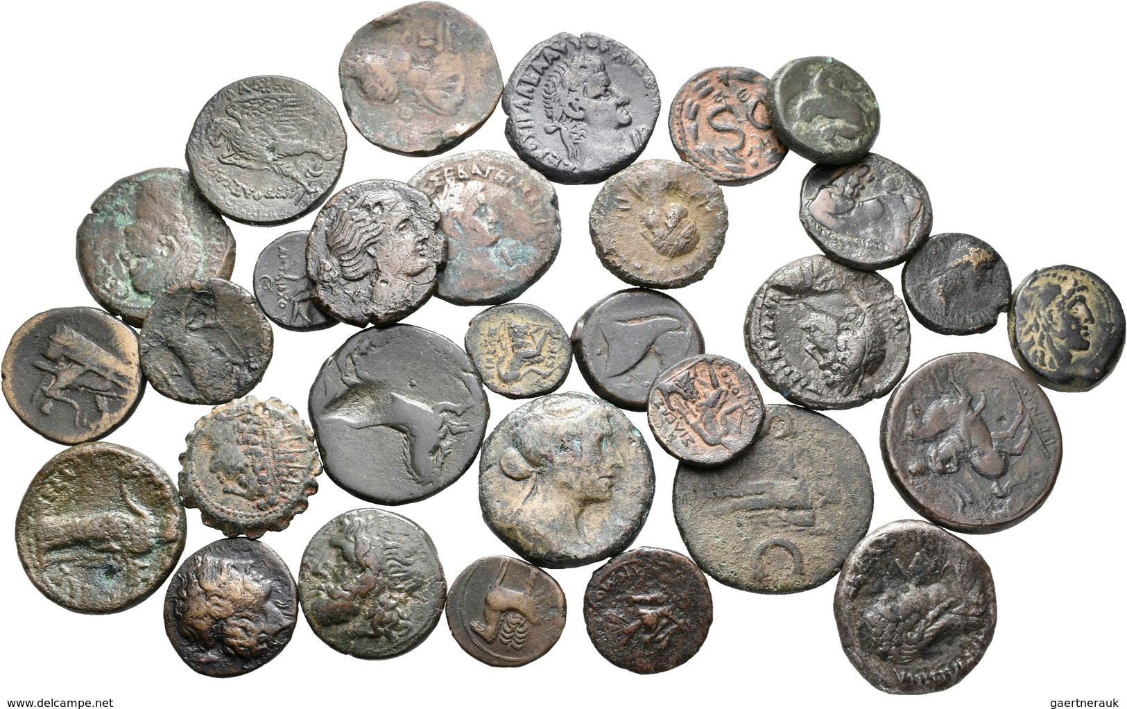 Antike: Griechische Münzen: Lot Von Ca. 30 Bronzemünzen, Ca. 4 Jahrhundert Vor Chr. Bis 2. Jahrhunde - Otros & Sin Clasificación