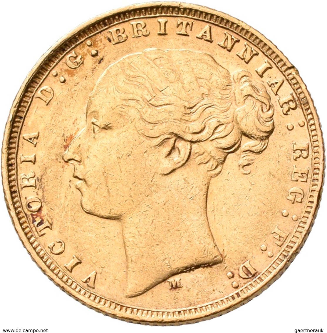 Australien - Anlagegold: Victoria 1837-1901: Sovereign 1875 M, Melbourne, KM# 7, Friedberg 16. 7,97 - Other & Unclassified