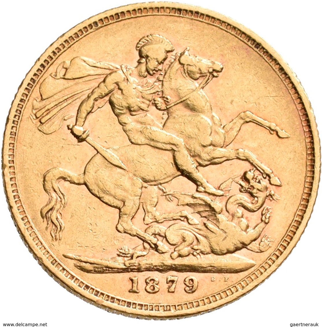 Australien - Anlagegold: Victoria 1837-1901: Sovereign 1879 M, Melbourne, Young Head. KM# 7, Friedbe - Altri & Non Classificati