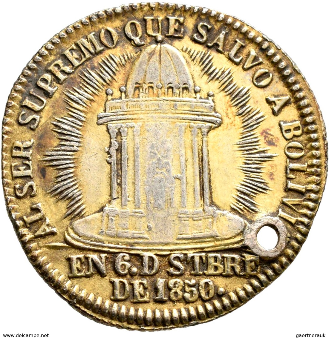 Bolivien: Lot 4 Stück; 2 Soles 1852, Potosi, 26,37 Mm, 7,1 G / 1 Sol 1852, Potosi, 20,6 Mm, 3,37 G / - Bolivia