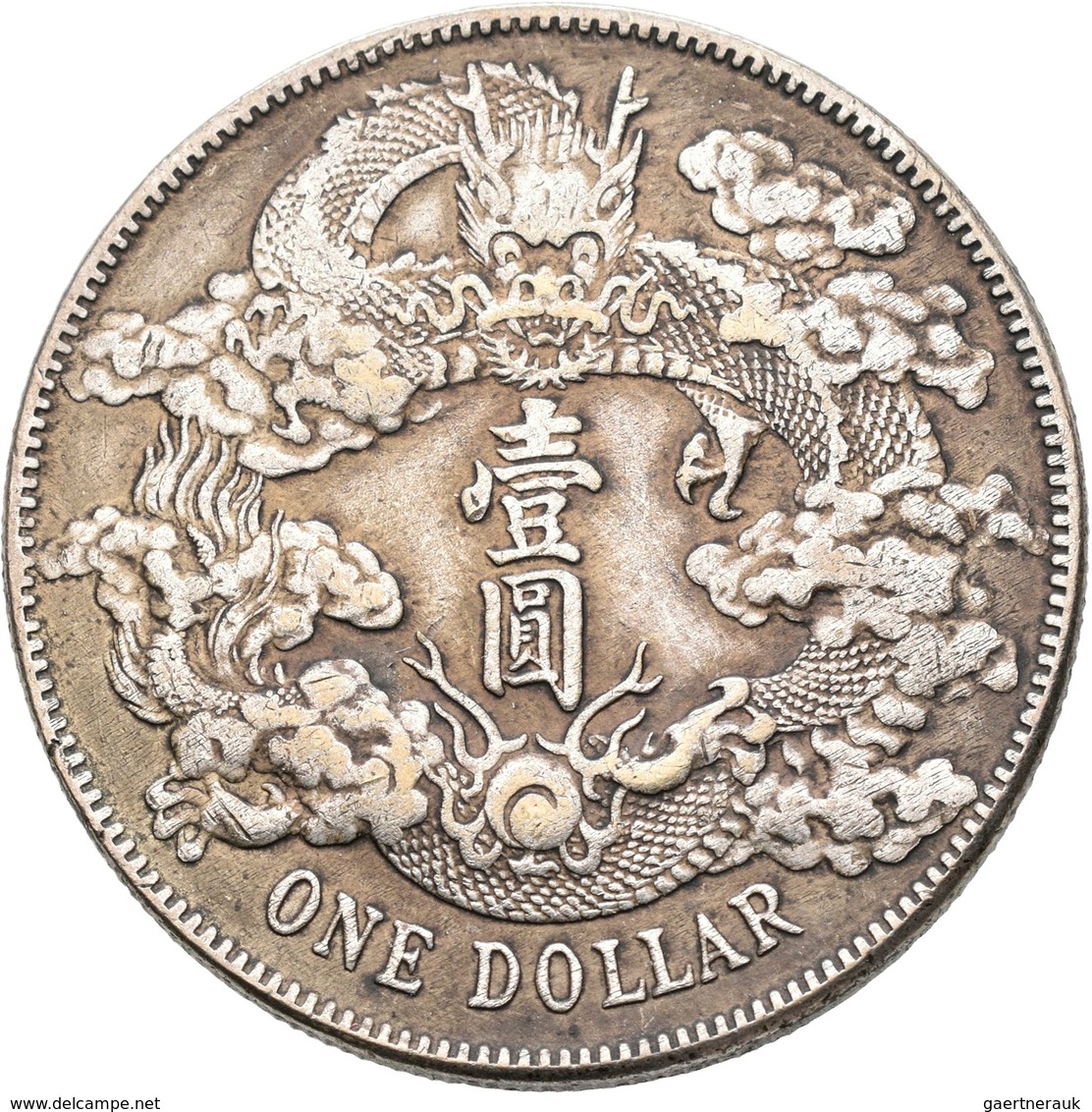China: Hsuan Tung 1908-1911: 1 Dollar, Year 3 (1911), KM# Y 31, 27 G, Sehr Schön. - Cina