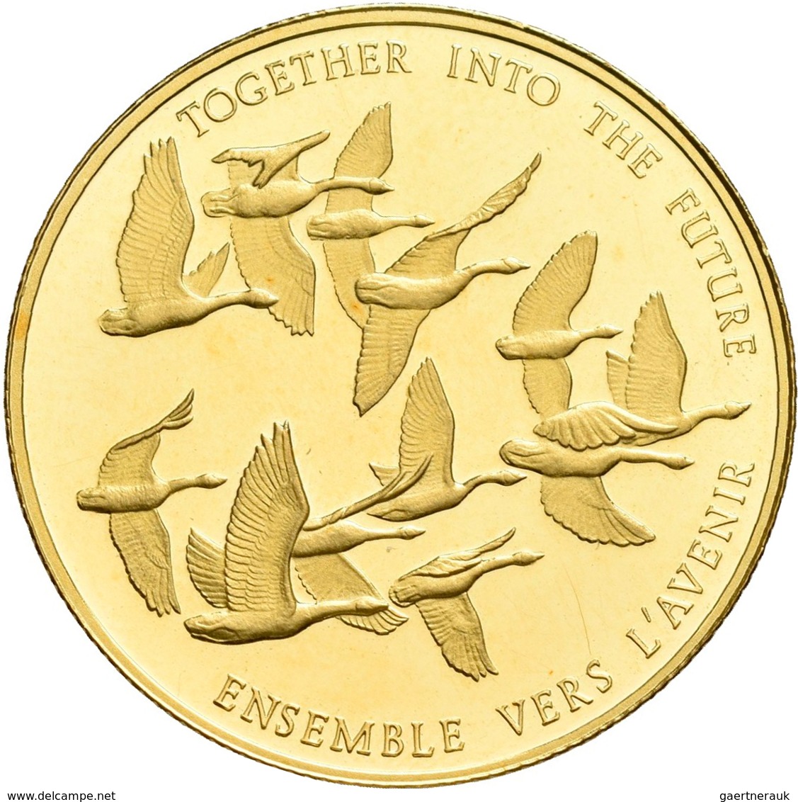 Kanada - Anlagegold: Elizabeth II. 1952-,: 100 Dollars 1978, Wildgänse / Geese. KM# 122, Friedberg 9 - Canada