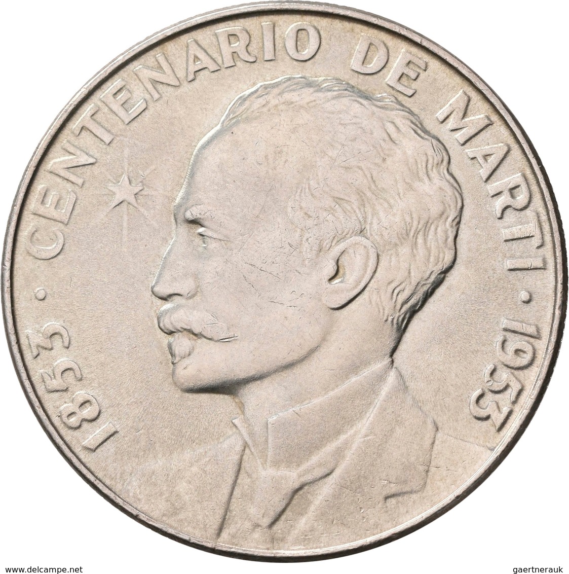 Kuba: Lot 4 Stück; Peso 1915, 1934, 1934, 1953, Sehr Schön-vorzüglich, Vorzüglich, Stempelglanz. - Cuba