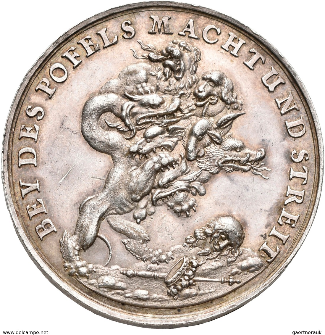 Großbritannien: Charles I. 1625-1649: Silbermedaille O. J. (1649), Signiert "F", Zum Gedenken An Die - Autres & Non Classés